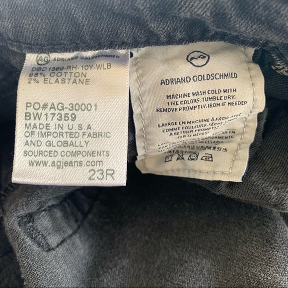 AG Adriano Goldshmied The Legging Ankle 10 Years Well Worn Black - Picture 14 of 16